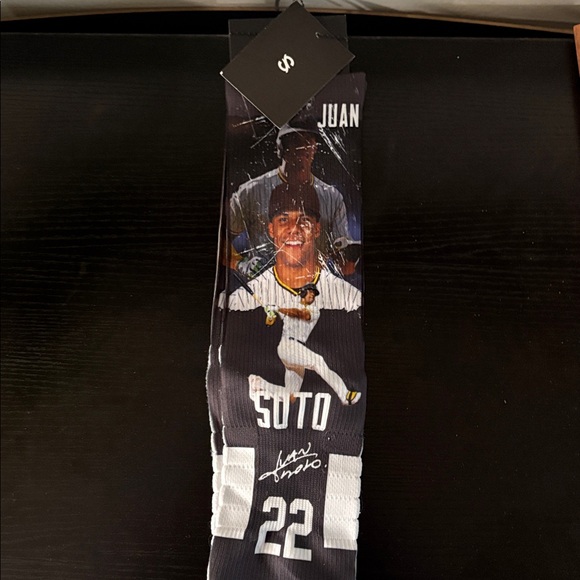 Black and White Graphic Socks Juan Soto Padres - Picture 1 of 2